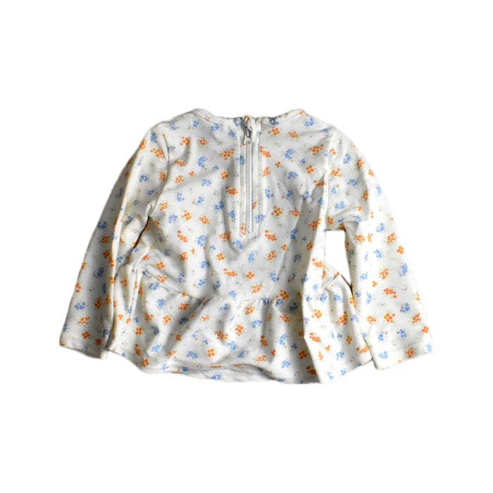 A White Long Sleeve Tops from Sergent Major in size 6-12M for girl. (Back View)