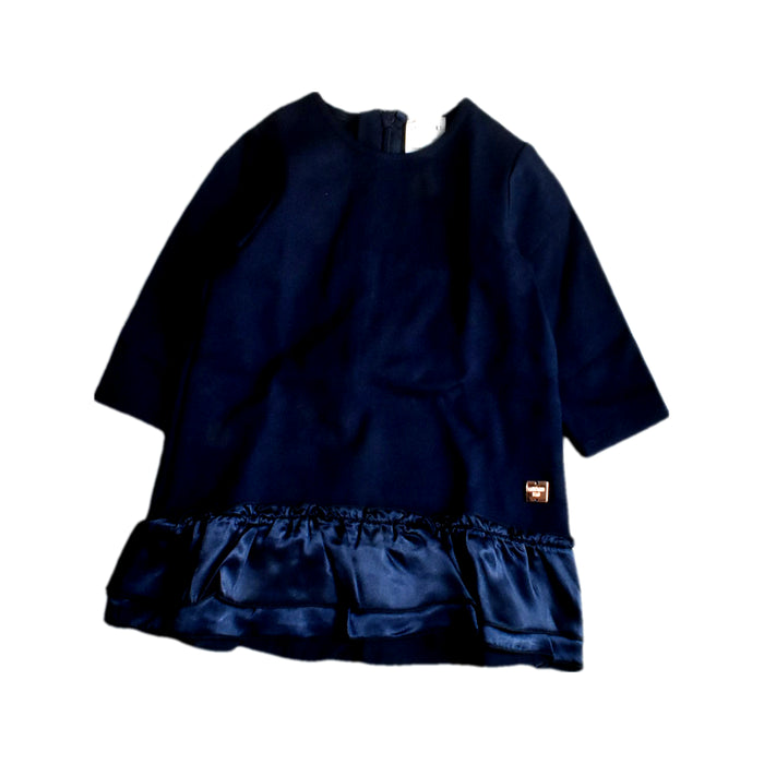 A Navy Long Sleeve Tops from Carrément Beau in size 6-12M for girl. (Front View)
