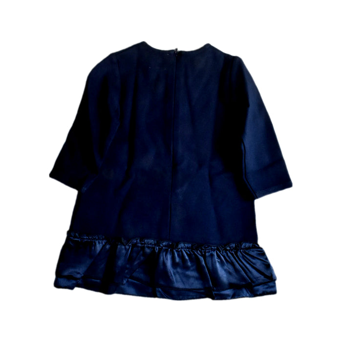 A Navy Long Sleeve Tops from Carrément Beau in size 6-12M for girl. (Back View)