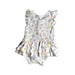 A White Short Sleeve Rompers from Kays + Kins in size 6-12M for girl. (Back View)
