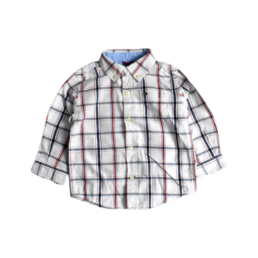 A White Long Sleeve Shirts from Tommy Hilfiger in size 12-18M for boy. (Front View)