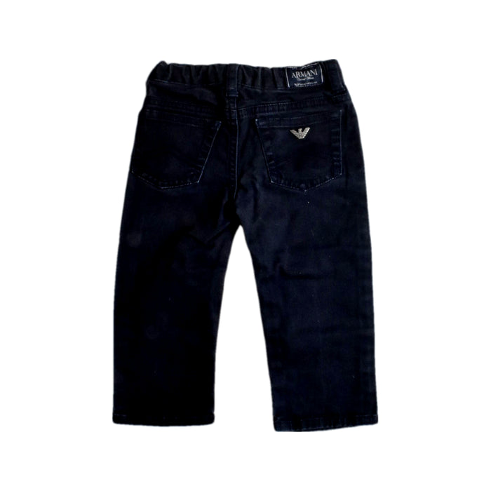 A Navy Jeans from Armani in size 6-12M for boy. (Back View)