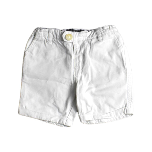 A White Shorts from Gingersnaps in size 6-12M for boy. (Front View)
