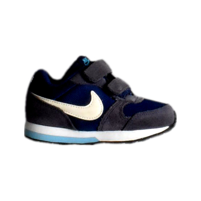 A Blue Sneakers from Nike in size 18-24M for neutral. (Front View)