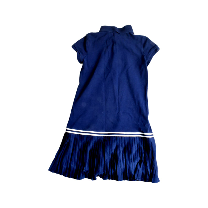 A Navy Short Sleeve Dresses from Polo Ralph Lauren in size 7Y for girl. (Back View)