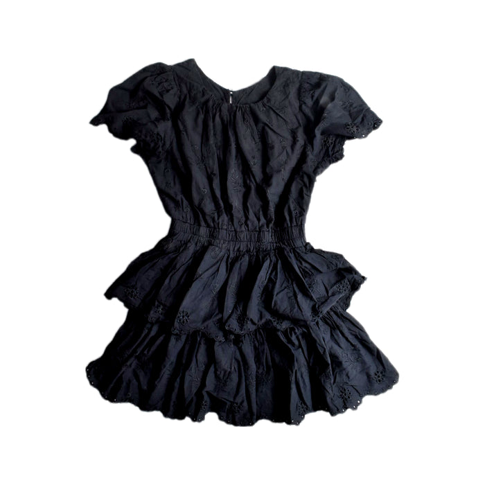 A Black Short Sleeve Dresses from Seed in size 8Y for girl. (Front View)