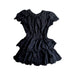 A Black Short Sleeve Dresses from Seed in size 8Y for girl. (Front View)