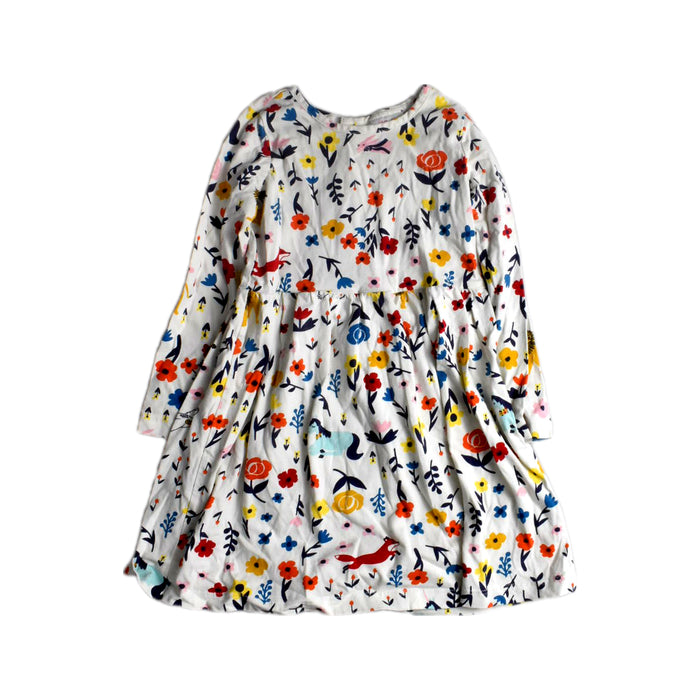 A Multicolour Long Sleeve Dresses from Hanna Andersson in size 5T for girl. (Front View)