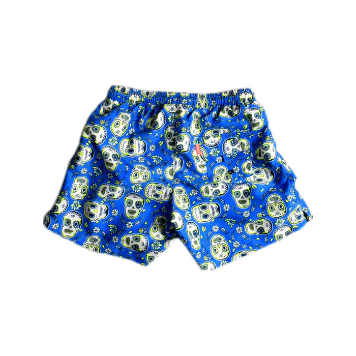 A Blue Swim Shorts from Sunuva in size 7Y for boy. (Back View)