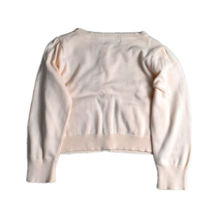A Ivory Cardigans from Gingersnaps in size 6T for girl. (Back View)