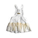 A White Overall Dresses from Mayoral in size 2T for girl. (Back View)