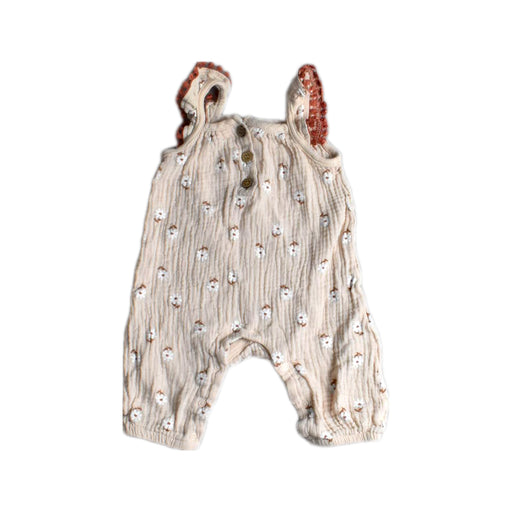 A Peach Sleeveless Rompers from RZ by Rachel Zoe in size 3-6M for girl. (Front View)