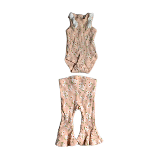 A Peach Pants Sets from RZ by Rachel Zoe in size 6-12M for girl. (Front View)