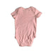 A Pink Short Sleeve Bodysuits from Rabbit + Bear in size 6-12M for girl. (Back View)