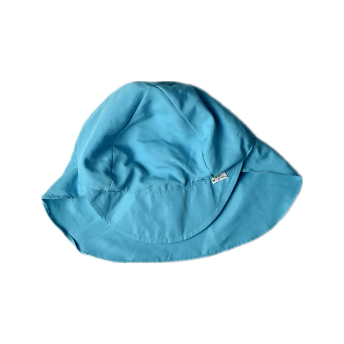 A Blue Sun Hats from Green Sprouts in size 2T for neutral. (Front View)