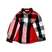 A Red Long Sleeve Shirts from Burberry in size XL for boy. (Front View)