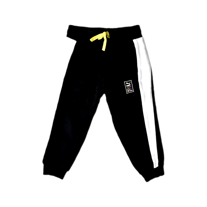 A Black Sweatpants from Puma in size 3T for boy. (Front View)