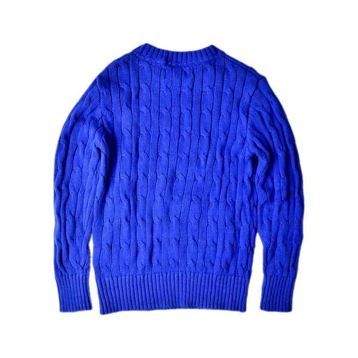 A Blue Knit Sweaters from Polo Ralph Lauren in size 5T for boy. (Back View)