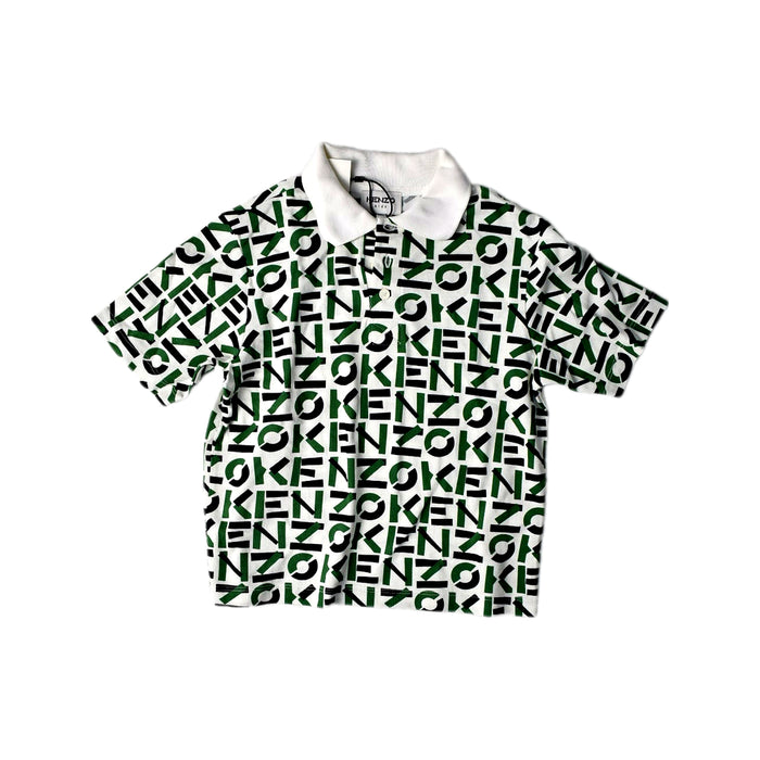 A White Short Sleeve Shirts from Kenzo in size 6T for boy. (Front View)