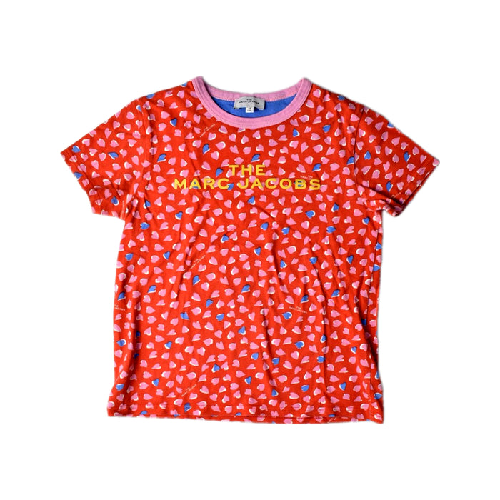 A Red Short Sleeve T Shirts from Little Marc Jacobs in size 10Y for girl. (Front View)