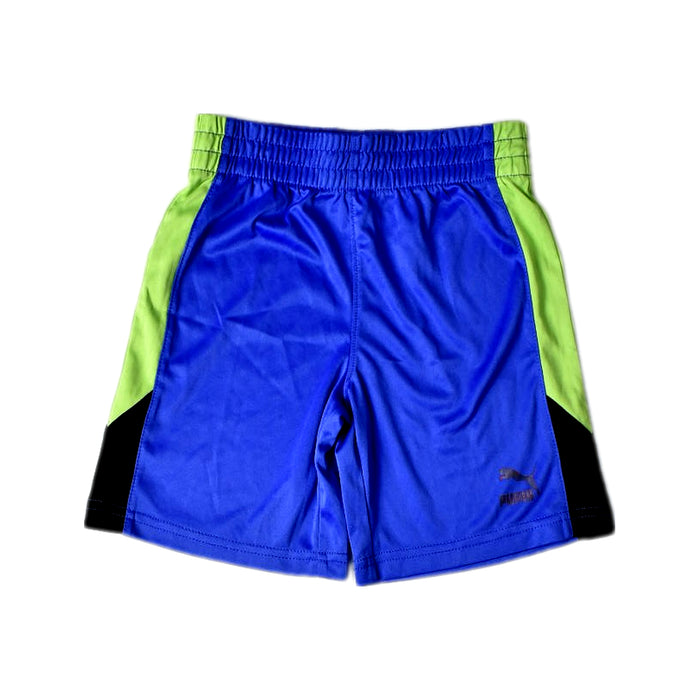 A Blue Shorts from Puma in size 4T for boy. (Front View)