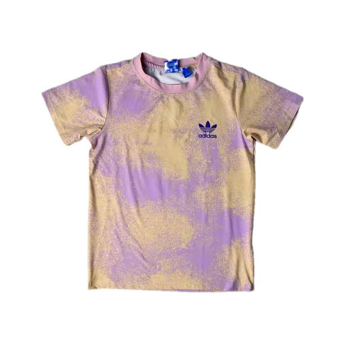 A Pink Short Sleeve T Shirts from Adidas in size 9Y for girl. (Front View)