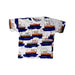 A Blue Short Sleeve T Shirts from Mini Rodini in size 5T for boy. (Front View)