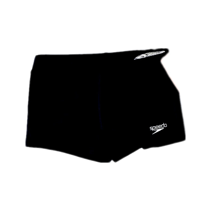 A Navy Swim Shorts from Speedo in size 7Y for boy. (Front View)