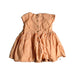A Orange Sleeveless Dresses from Château de Sable in size 12-18M for girl. (Back View)
