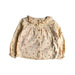 A Beige Long Sleeve Shirts from Bonheur du Jour in size 2T for girl. (Front View)
