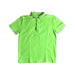 A Green Short Sleeve Polos from Boss in size 12Y for boy. (Front View)