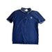 A Navy Short Sleeve Polos from Boss in size 12Y for boy. (Front View)