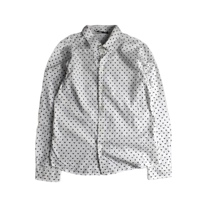 A White Long Sleeve Shirts from Armani in size 12Y for boy. (Front View)