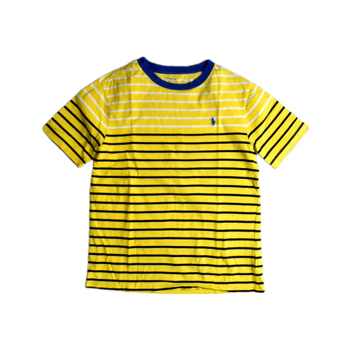 A Yellow Short Sleeve T Shirts from Polo Ralph Lauren in size 10Y for boy. (Front View)