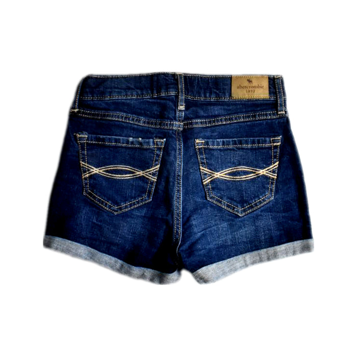 A Blue Shorts from Abercrombie  in size 12Y for girl. (Back View)