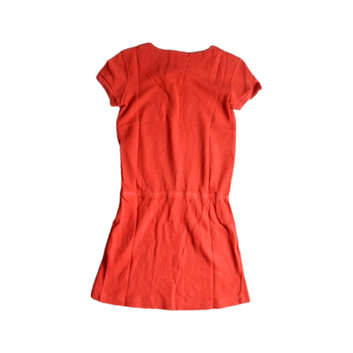 A Red Short Sleeve Dresses from Lacoste in size 10Y for girl. (Back View)