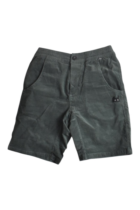 A Green Shorts from Mini Munster in size 10Y for boy. (Front View)