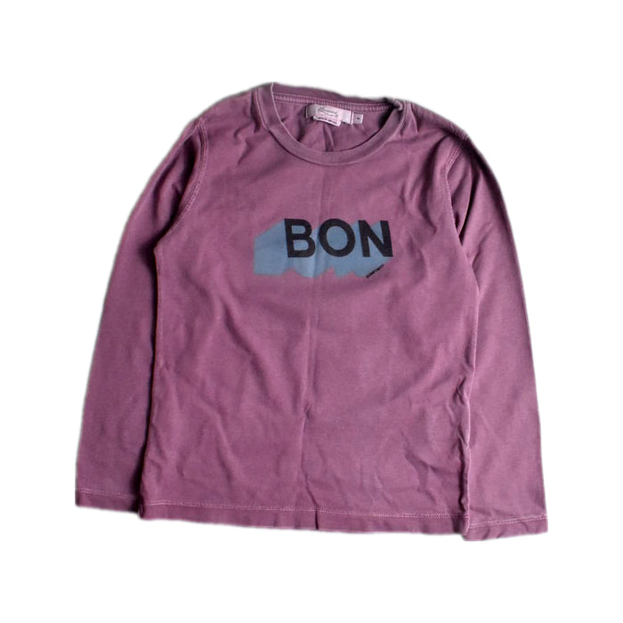 A Purple Long Sleeve T Shirts from Bonpoint in size 6T for girl. (Front View)