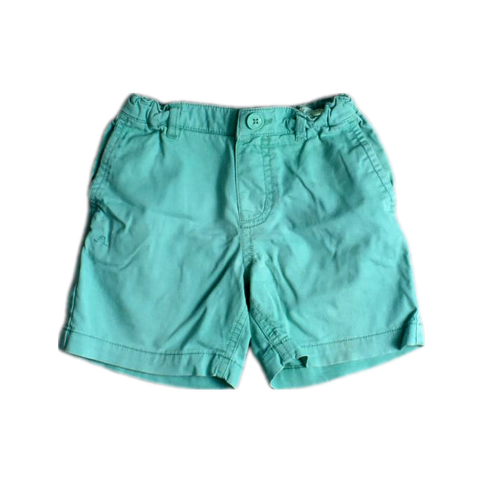 A Teal Shorts from Château de Sable in size 2T for neutral. (Front View)