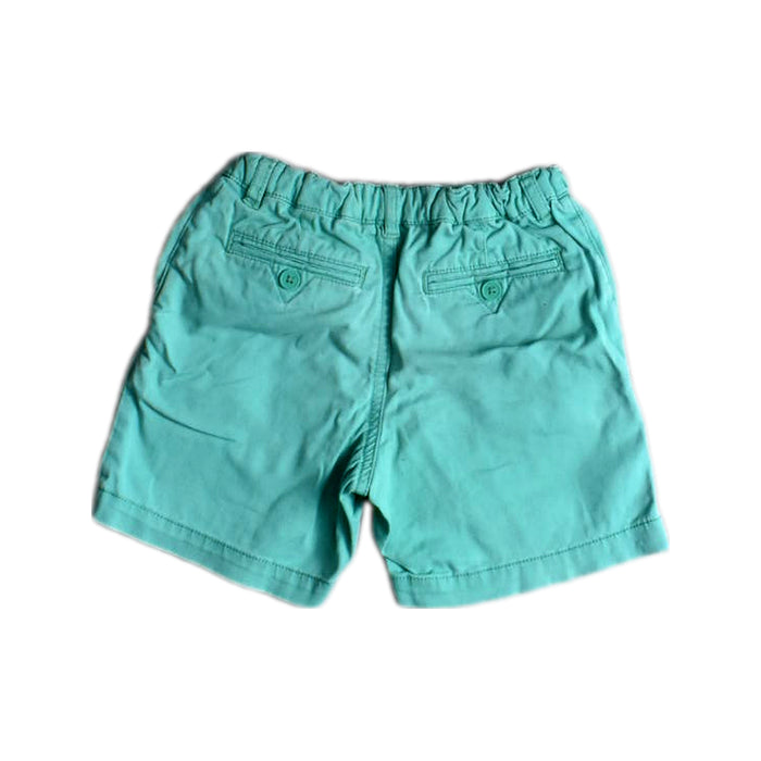 A Teal Shorts from Château de Sable in size 2T for neutral. (Back View)