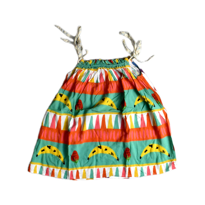 A Multicolour Sleeveless Dresses from Fábula in size 2T for girl. (Front View)