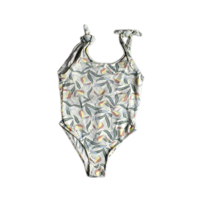A Multicolour Swimsuits from Monoprix in size 4T for girl. (Front View)