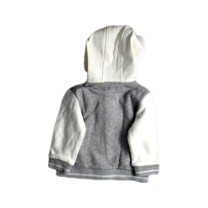 A Grey Buttoned Sweatshirts from Bout'Chou in size 6-12M for boy. (Back View)