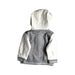 A Grey Buttoned Sweatshirts from Bout'Chou in size 6-12M for boy. (Back View)