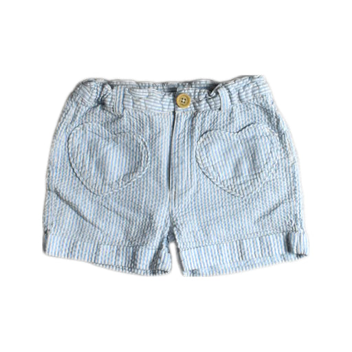 A Blue Shorts from Bonton in size 4T for boy. (Front View)