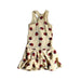 A Ivory Sleeveless Dresses from Le Petit Society in size 4T for girl. (Back View)