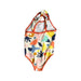 A Multicolour Swimsuits from Catimini in size 4T for girl. (Back View)