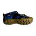 A Blue Sandals from Keen in size 5T for boy. (Front View)