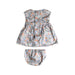 A Multicolour Dress Sets from Boboli in size 3-6M for girl. (Back View)