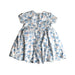 A Blue Short Sleeve Dresses from Elly in size 6-12M for girl. (Back View)